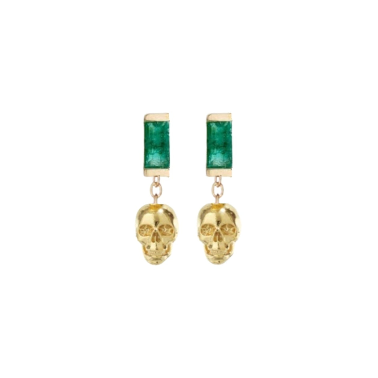 skull dangling earrings