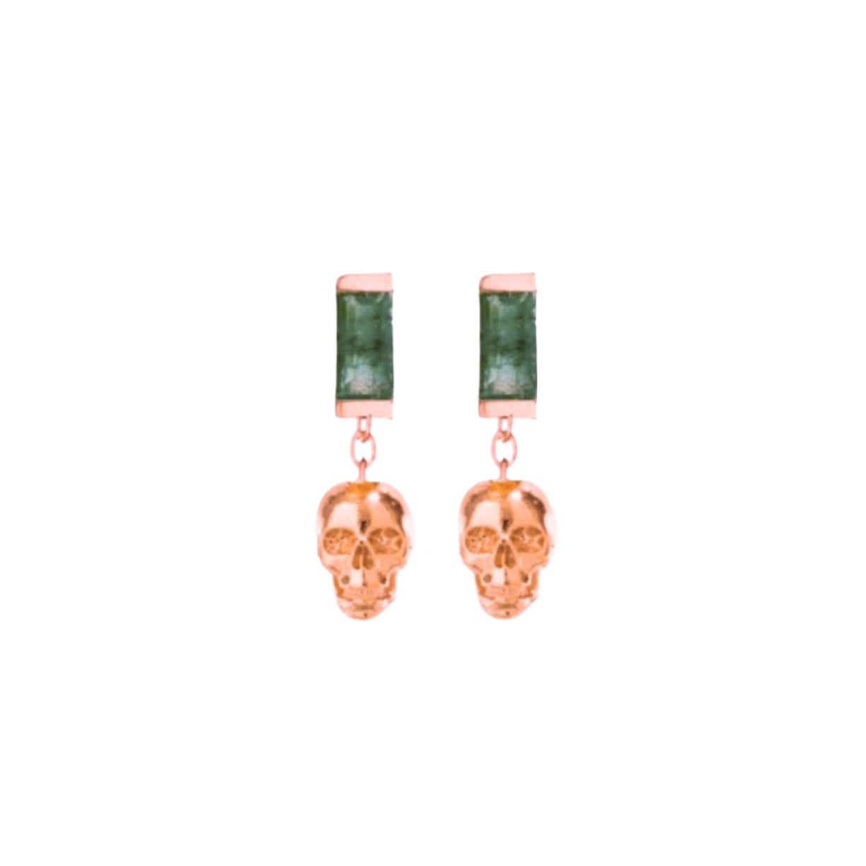 skull dangling earrings