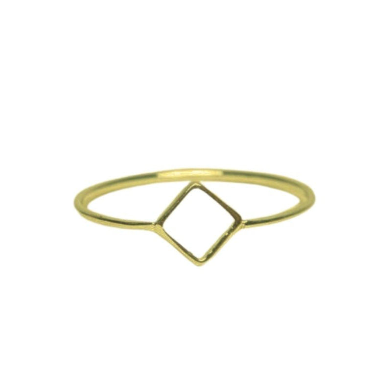 Square dainty ring