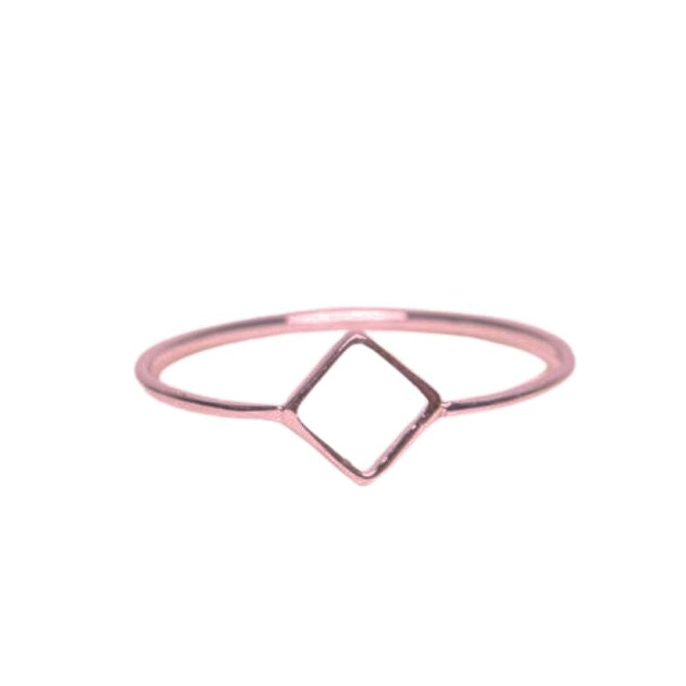 Square dainty ring