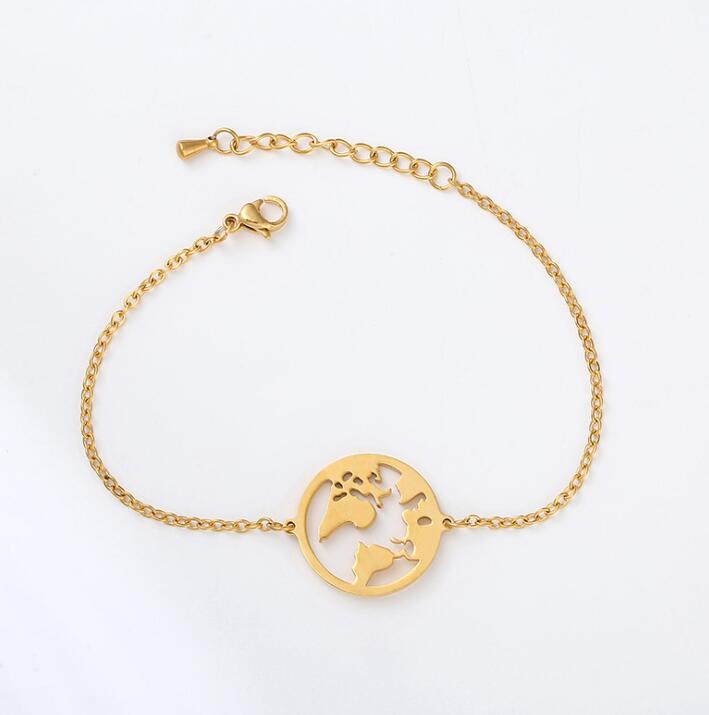 World Map Bracelet