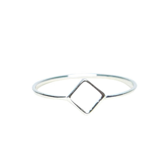 Square dainty ring