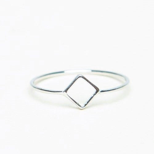 Square dainty ring